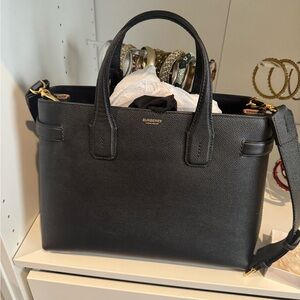 Burberry Black Leather Satchel